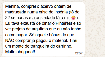 Depoimento de cliente satisfeita